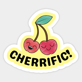 Cherrific! - Cherry Pun Sticker